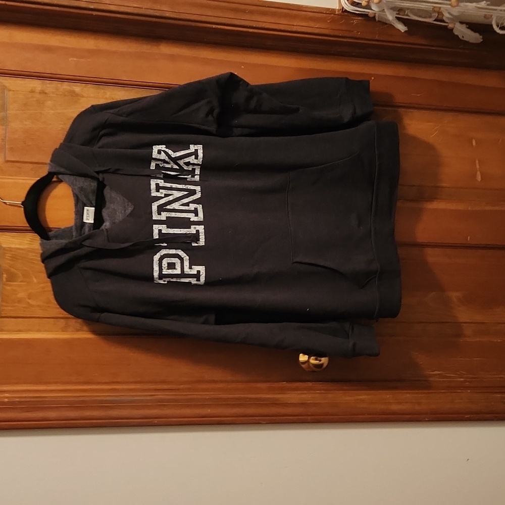 PINK brand charcol hoodie with paisley detail XL